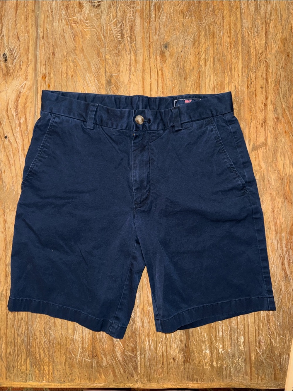 Vineyard Vines Navy Classic Flat-Front Shorts